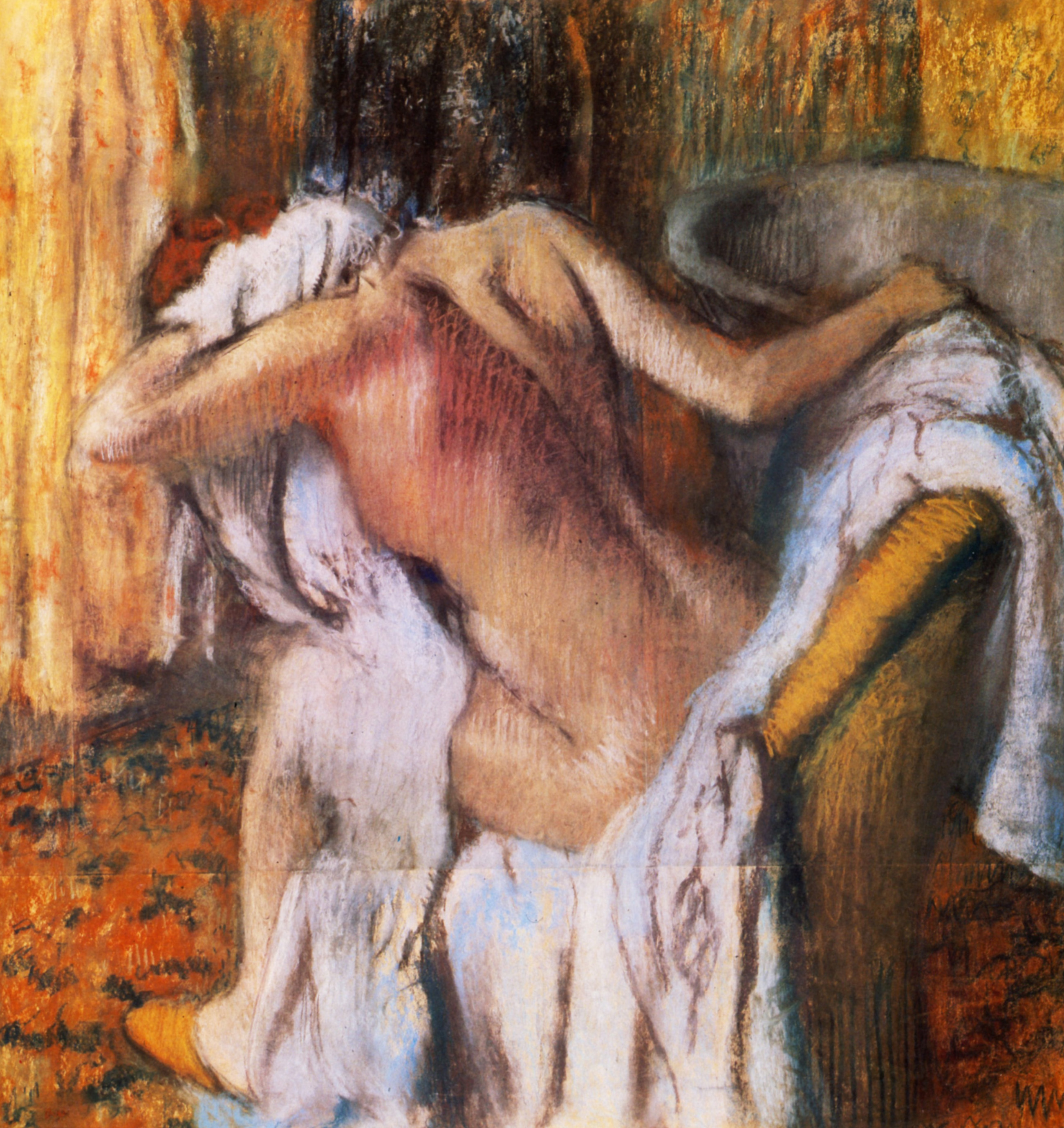 After the Bath, Woman Drying Herself 1892